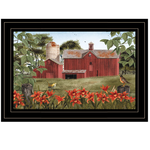 Summer Days 2 Black Framed Print Wall Art