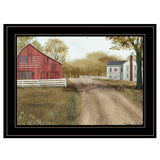Summer in the Country 2 Black Framed Print Wall Art