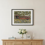 Pottersburg Bridge 2 Black Framed Print Wall Art