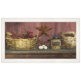 Rise and Shine 11 White Framed Print Wall Art