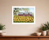 Sunshine 4 White Framed Print Wall Art