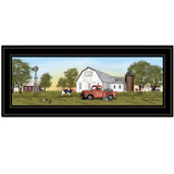 Summer on the Farm 2 Black Framed Print Wall Art
