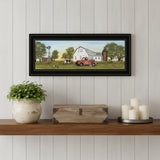 Summer on the Farm 2 Black Framed Print Wall Art