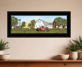 Summer on the Farm 2 Black Framed Print Wall Art