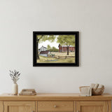 The Old Spring House 2 Black Framed Print Wall Art