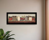 The Village Proper Black Framed Print Wall Art
