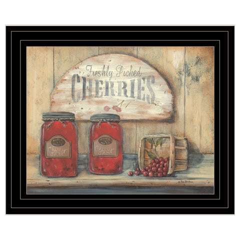 CHERRY JAM 2 Black Framed Print Wall Art