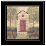 Folk Art Outhouse III 2 Black Framed Print Wall Art