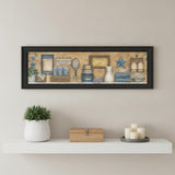 Starlight Bath 1 Black Framed Print Bathroom Wall Art
