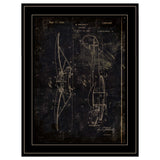 Airplane Patent II 2 Black Framed Print Wall Art