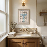 Wash your Hands 3 Brown Framed Print Bathroom Wall Art