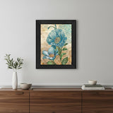 Paris Blue I Black Framed Print Wall Art