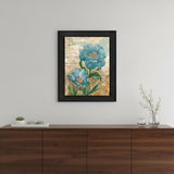 Paris Blue II Black Framed Print Wall Art