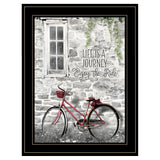 Life is a Journey 3 Black Framed Print Wall Art