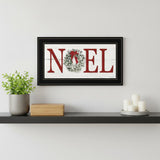 Christmas Noel 2 Black Framed Print Wall Art