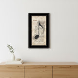 Music 5 Black Framed Print Wall Art