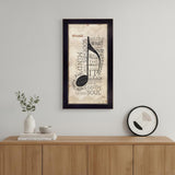 Music 6 Black Framed Print Wall Art
