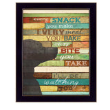 Ill Be Watching You 8 Black Framed Print Wall Art