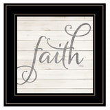 Simple Words Faith 2 Black Framed Print Wall Art