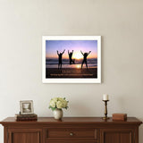 Teamwork 4 White Framed Print Wall Art