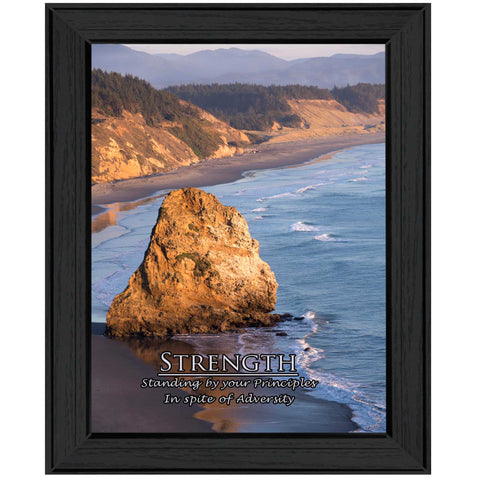 Strength 4 Black Framed Print Wall Art