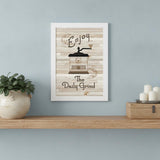 The Daily Grind 4 White Framed Print Kitchen Wall Art