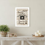 Time for Friends 4 White Framed Print Kitchen Wall Art
