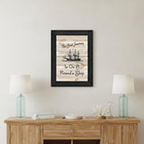 Friendship Journey 1 Black Framed Print Wall Art