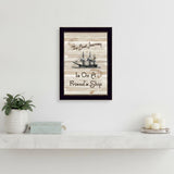 Friendship Journey 2 Black Framed Print Wall Art