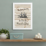Friendship Journey 3 White Framed Print Wall Art