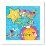Dream For Tomorrow White Framed Print Wall Art