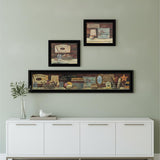 Set Of Three COUNTRY BATH II 8 Black Framed Print Bathroom Wall Art
