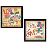 Set Of Two Be the Reason Black Framed Print Wall Art