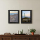 Set Of Two Character 1 Black Framed Print Wall Art