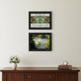 Set Of Two Beauty 1 Black Framed Print Wall Art