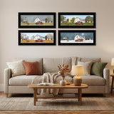 Set Of Four Billy Jacobs Four Seasons Collection V Black Frame 2 Black Framed Print Wall Art