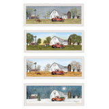Set Of Four Billy Jacobs Four Seasons Collection VII 1 White Framed Print Wall Art