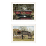 Set Of Two Bridge Collection I 1 White Framed Print Wall Art