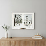 I Heard the Bells on Christmas Day 1 White Framed Print Wall Art