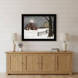 Light in the Stable 7 Black Framed Print Wall Art