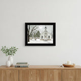 I Heard the Bells on Christmas 3 Black Framed Print Wall Art