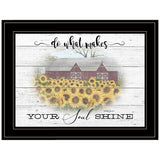 Do What Makes Your Soul Shine 2 Black Framed Print Wall Art