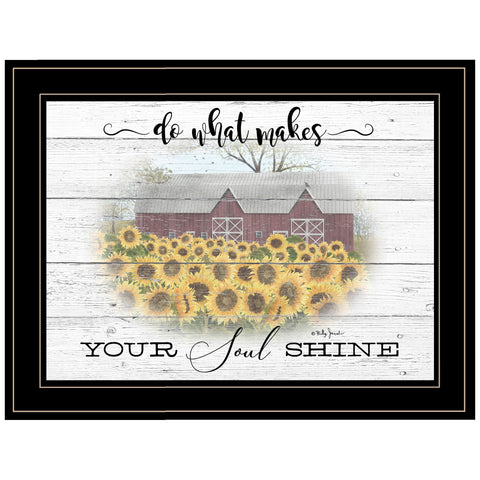 Do What Makes Your Soul Shine 2 Black Framed Print Wall Art