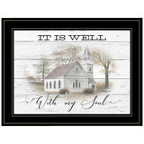 It Is Well 2 Black Framed Print Wall Art