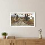 The Road Home 8 White Framed Print Wall Art