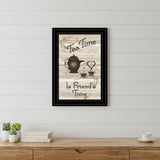 Tea Time is Friends Time 2 Black Framed Print Kitchen Wall Art