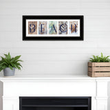Beach 3 Black Framed Print Wall Art