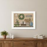 Farmhouse Bath I 2 White Framed Print Bathroom Wall Art