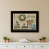 Farmhouse Bath I 3 Black Framed Print Bathroom Wall Art