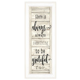 Be Grateful Collection 1 White Framed Print Wall Art